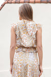 Multi Floral Printed Cropped Top