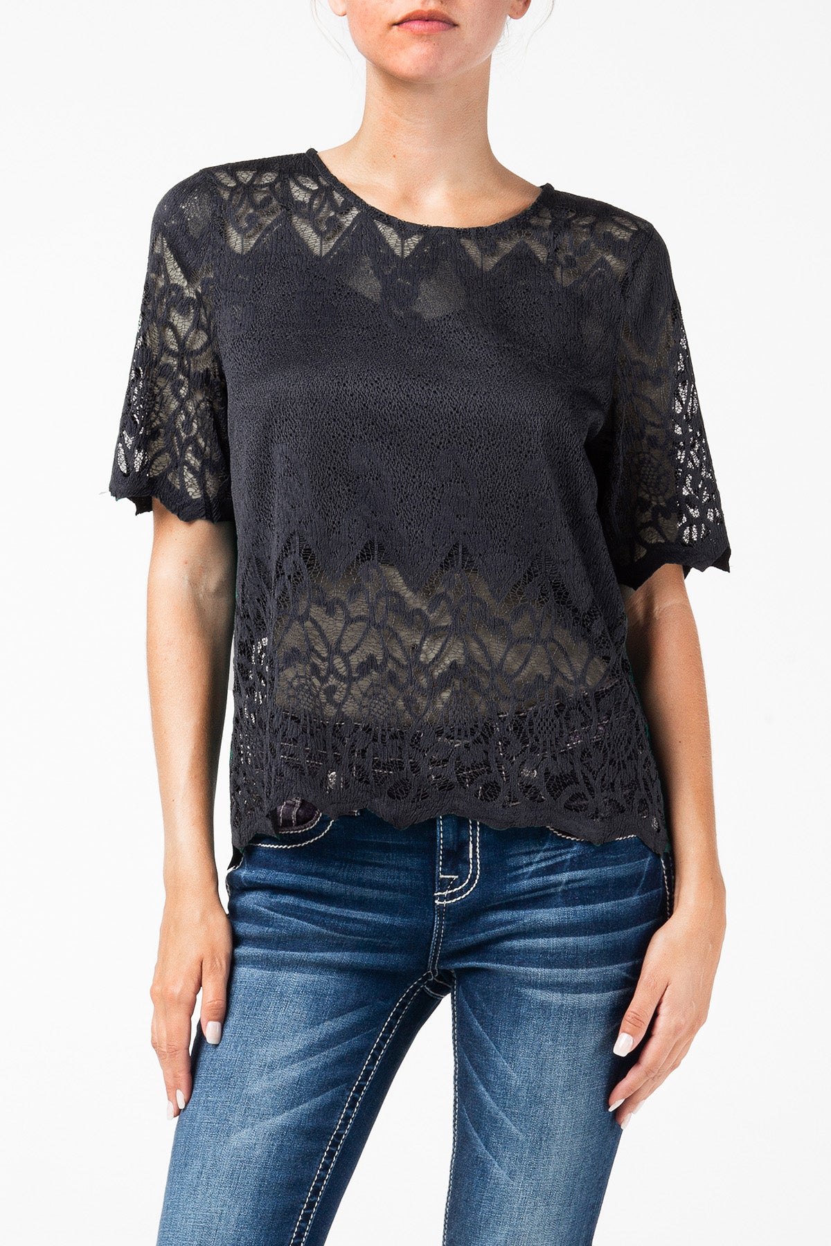 front, Black