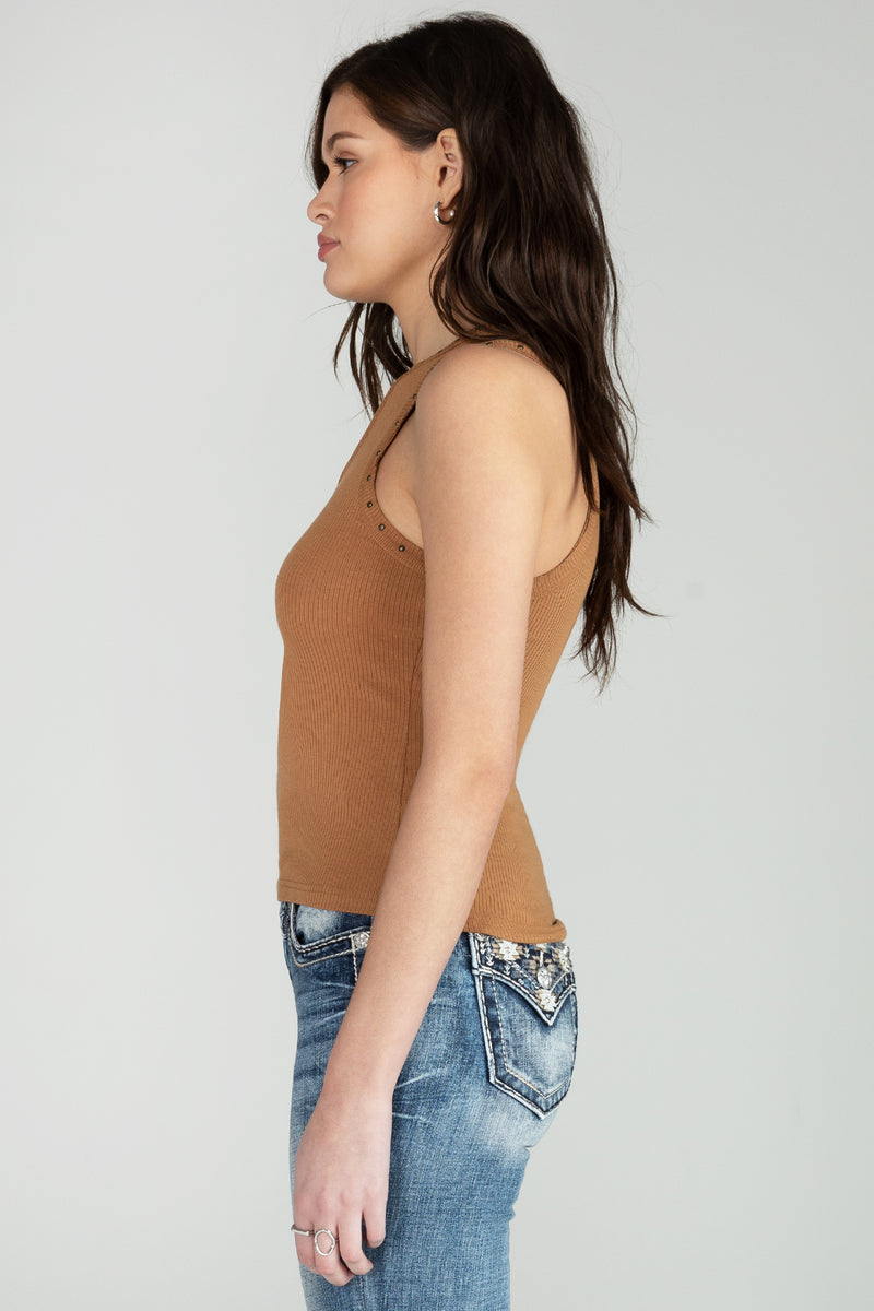 Studded Knit Tank