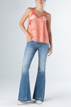Lace Trim Printed Cami