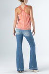 Lace Trim Printed Cami