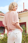 Puff Sleeve Scoop Neck Top