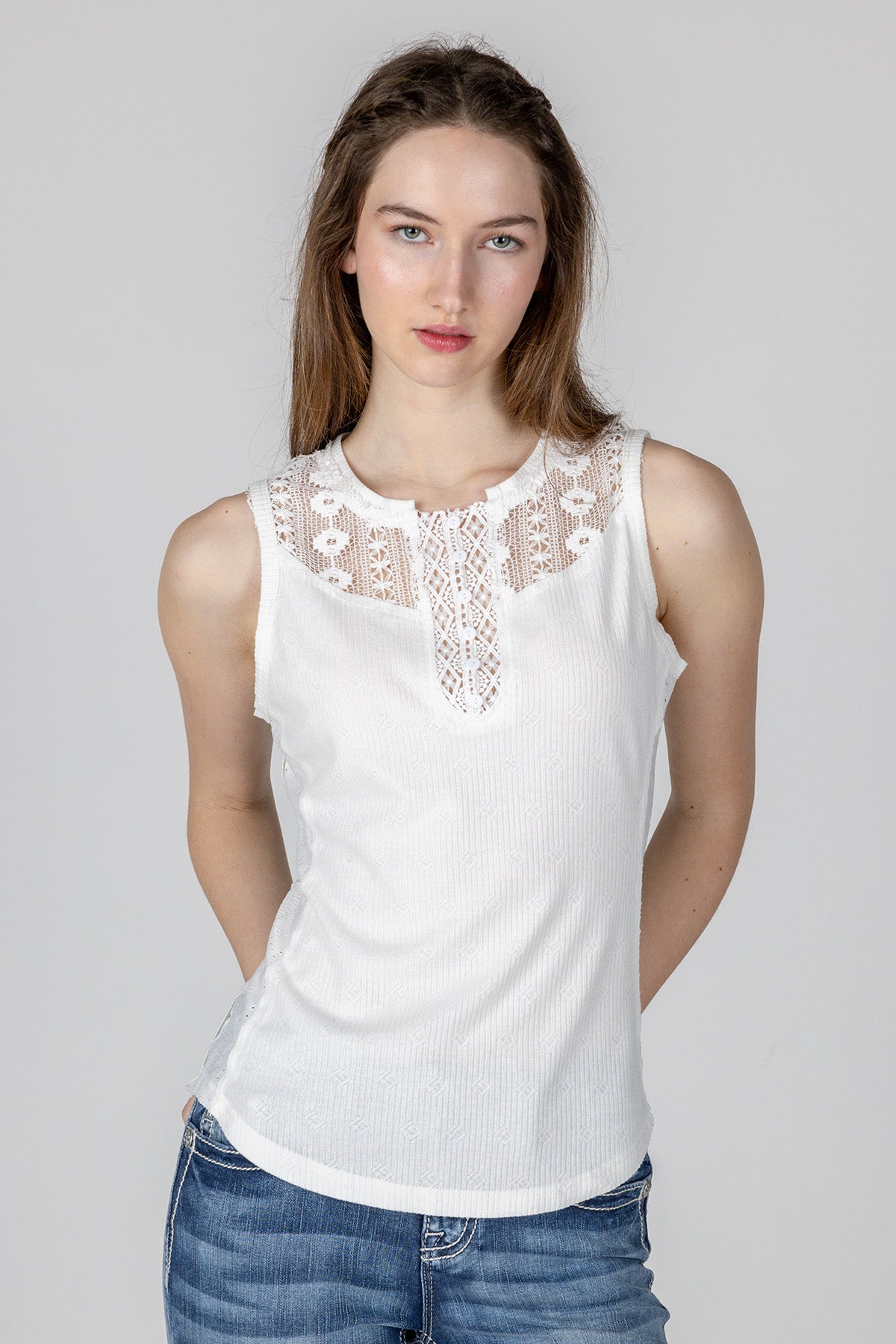 Crochet Button Down Tank