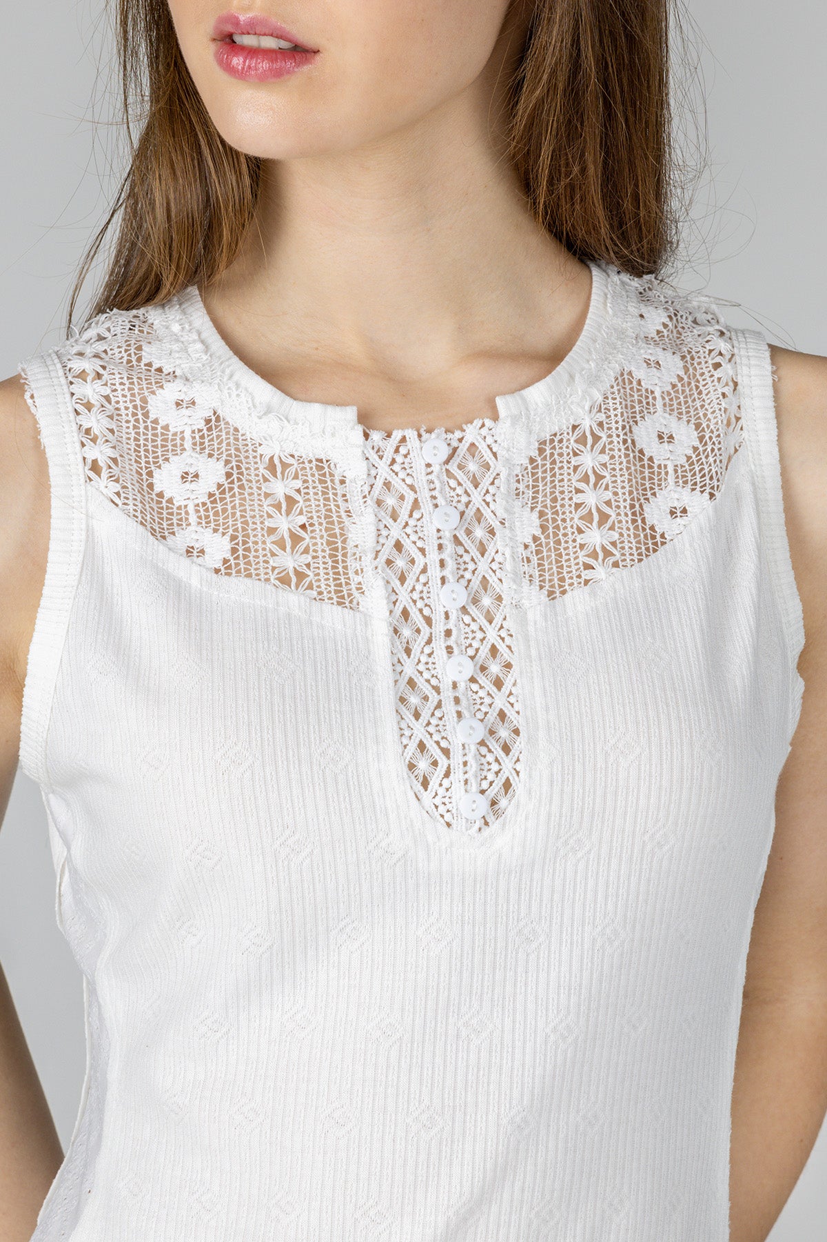 Crochet Button Down Tank