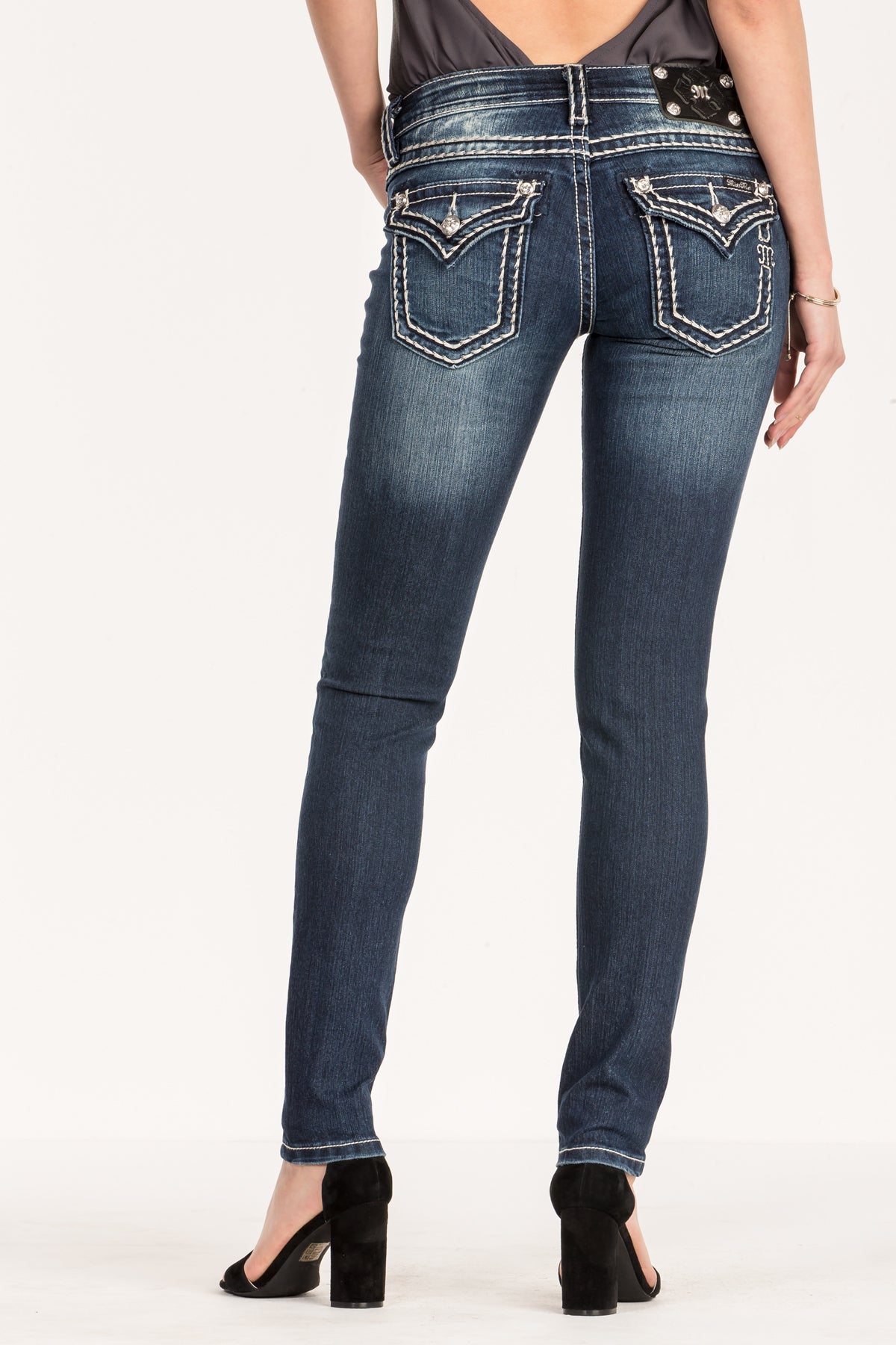 Big Stitch Dark Wash Jeans – Miss Me