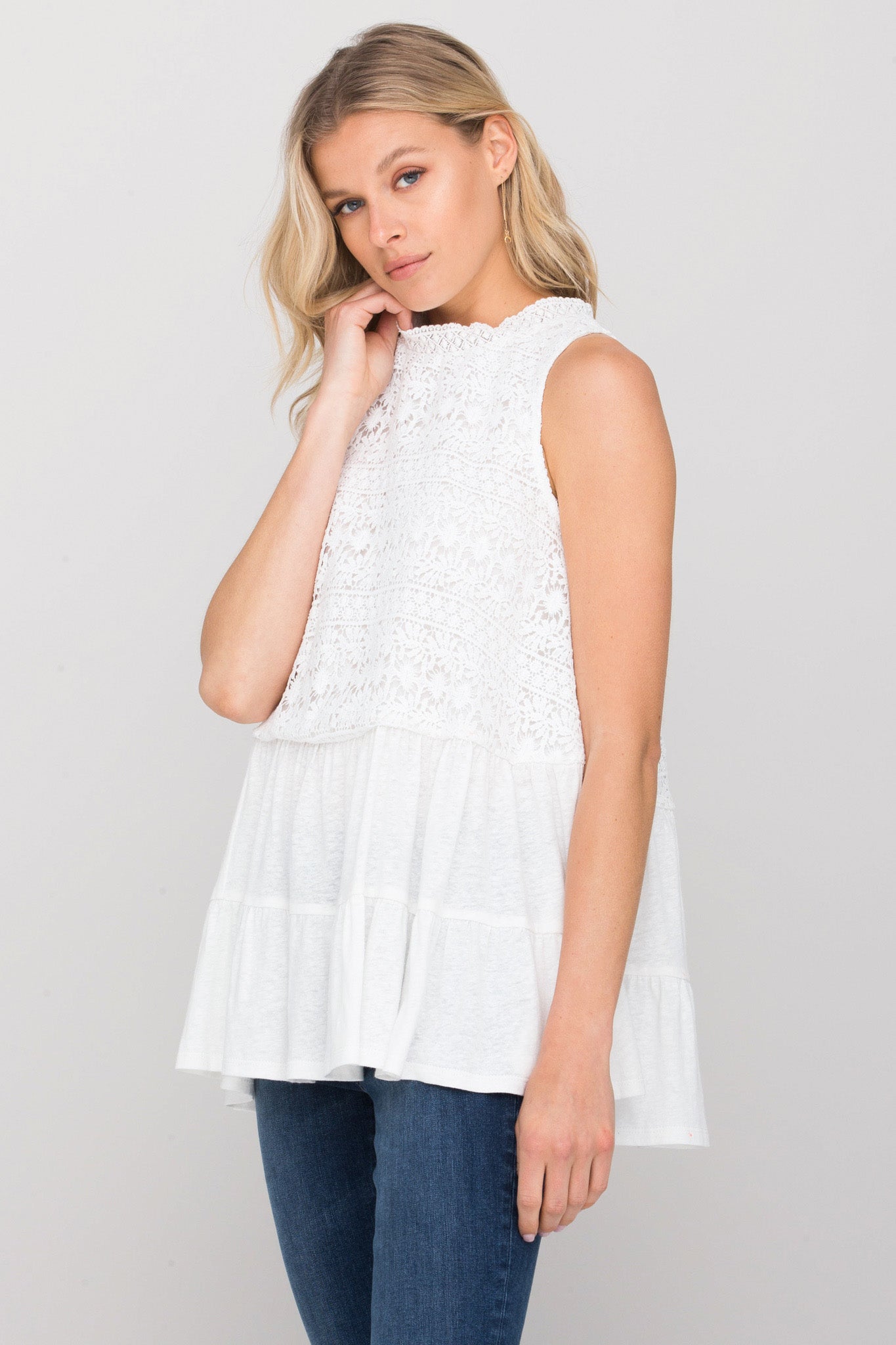 front, White