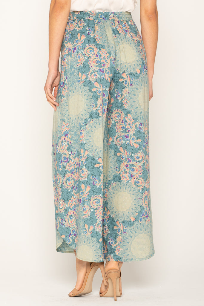 Floral Print Tasseled Hem Kimono | Only $49.00 | Blue | Miss Me