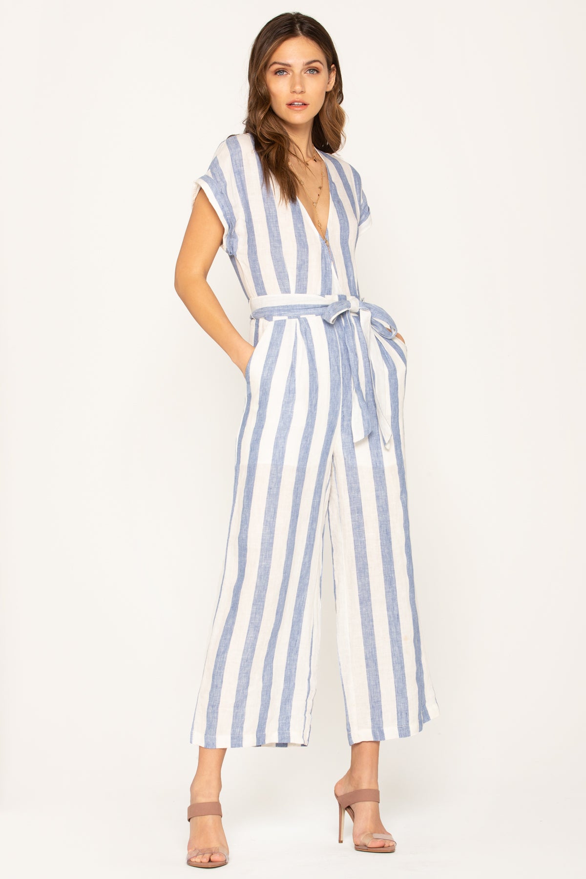 Inspectie Hub Goneryl Striped A-Line Jumpsuit – Miss Me